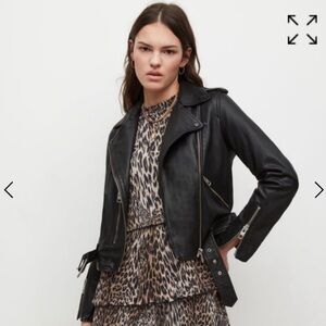 All saints balfern leather biker jacket